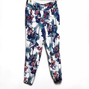 Philosophy Pull On Floral Pleated Front Joggers